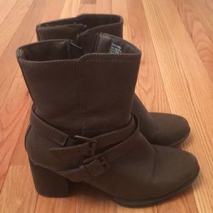 Low rise boots.
